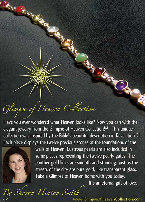 Printable Display Flyer about the Glimpse of Heaven Collection of fine gold and silver jewelry