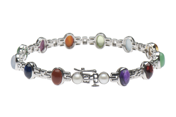 Photo of the Glimpse of Heaven Collection's 7½" Sterling Silver Bracelet.