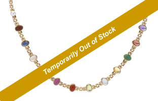 Click image to open new window with larger image of 17" Gold Necklace