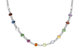 Click image to open new window with larger image of 17" Sterling Silver Necklace