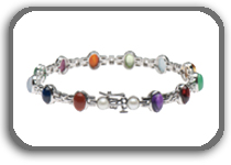 Click for 7 1/2;" Sterling Silver Bracelet Details and Photos