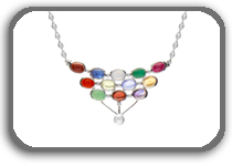 Click for to view Silver Elegant V Necklace